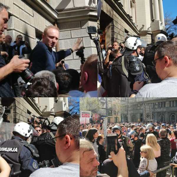 Evo kako su se lideri opozicije obratili sa kamiona (FOTO, VIDEO)